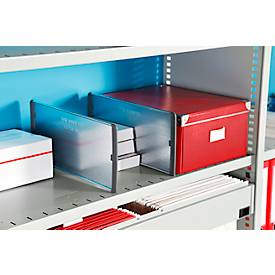 Trennwand, freistehend, für Regaltiefe 300 mm, H 100 mm