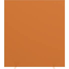 Trennwand Raumtrenner Paperflow, mit Schallschutz-Schaumvlies, B 1600 mm, orange