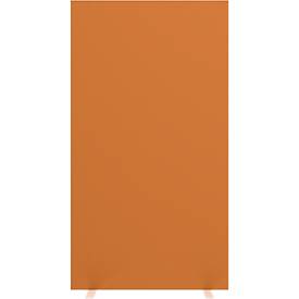 Trennwand Raumtrenner Paperflow, mit Schallschutz-Schaumvlies, B 940 mm, orange