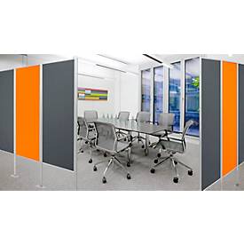 Trennwand, Silent Line Plus, 800 x 2000 mm, orange