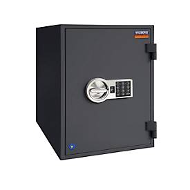 Tresor FRS 75, Feuerwiderstand LFS 60P nach EN 15659, Sicherheitsstufe S 2, Elektronikschloss &amp; Drehgriff, 1 Fachboden &amp; 1 Auszugsschublade, B 485 x T 450 x H 792 mm, graphitgrau RAL 7024