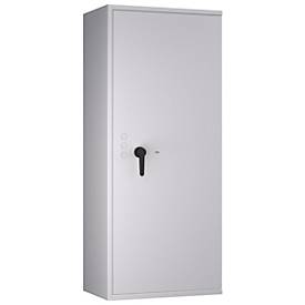 Tresor Lyra 16, Klasse I nach EN 1143-1, 252 l, Türanschlag rechts, Doppelbartschloss, 4 Fachböden, B 650 x T 420 x H 1550 mm, lichtgrau RAL 7035