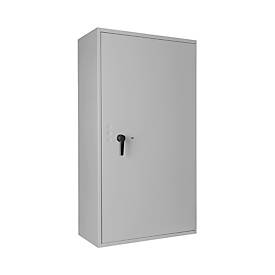 Tresor Lyra 18, Klasse I nach EN 1143-1, 341 l, Türanschlag rechts, Doppelbartschloss, 4 Fachböden, B 850 x T 420 x H 1550 mm, lichtgrau RAL 7035