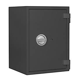 Tresor MT 3, Sicherheitsstufe S 1 nach EN 14450, 63 l/5 Ordner, Doppelbartschloss mit 2 Schlüsseln, 1 Fachboden, B 405 x T 385 x H 550 mm, graphitgrau 