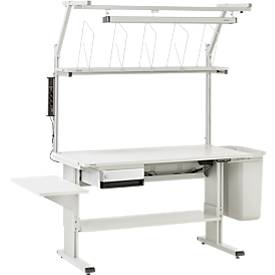 Treston Arbeitstisch Serie WB, mit Elektromotor, höhenverstellbar, 1500 mm
