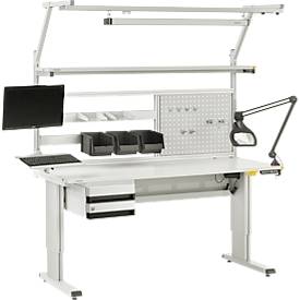 Treston Arbeitstisch Serie WB, mit Elektromotor, höhenverstellbar, 1800 mm