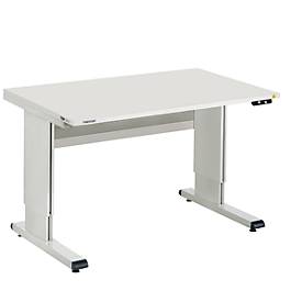 Arbeitstisch Serie WB, mit Elektromotor, höhenverstellbar, 3 Breiten