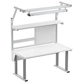 Treston Fachboden für Modul M500, ESD-leitfähig, B 476 x T 600 x H 32 mm, lichtgrau RAL 7035