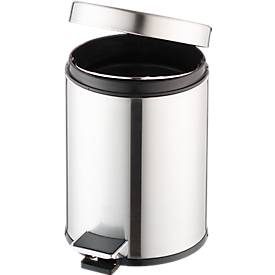 Tretabfalleimer aus Edelstahl
