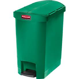 Tretabfalleimer Slim Jim® Step On, Inhalt 30 bis 90 L, Pedal an schmaler Seite