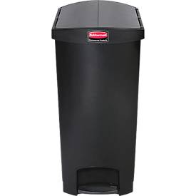 Tretabfalleimer Slim Jim® Step On, Inhalt 30 bis 90 L, Pedal an schmaler Seite