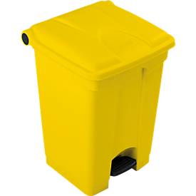 Tretabfallsammler aus Polyethylen 45 l, gelb