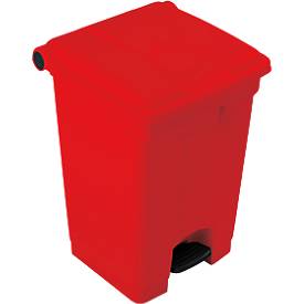 Tretabfallsammler aus Polyethylen 45 l, rot