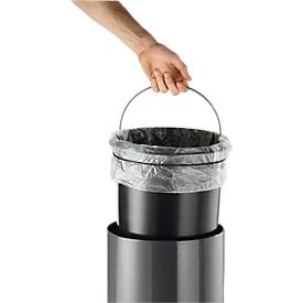 Treteimer Metall rund, Soft Close, 5 Liter, anthrazit