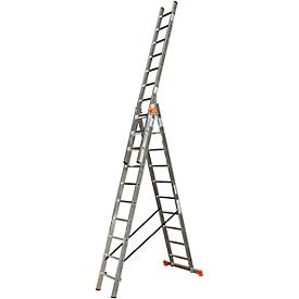TRIBILO Vielzweckleiter, 3 x 10 Sprossen