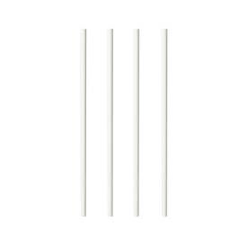 Trinkhalme Papstar Pure, Einweg, L 200 x Ø 6 mm, aus FSC®-zertifiziertem Papier, weiß-uni, 100 Stück