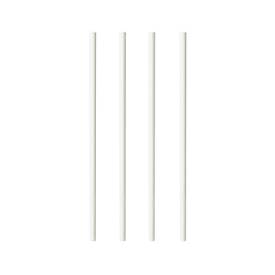 Trinkhalme Papstar Pure, für Shakes, Einweg, L 250 x Ø 8 mm, aus FSC®-zertifiziertem Papier, weiß, 100 Stück
