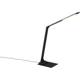 TRIO LED-Tischleuchte TRAVIS, 6,5 W, 650 lm, dimmbar, USB-Ladefunktion, schwarz