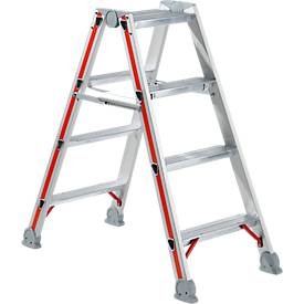 Tritt aus Aluminium, 4 Stufen