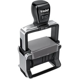 trodat Bürostempel 5117, Datumsstempel mit 12 Bürotexten, Schrifthöhe 4 mm