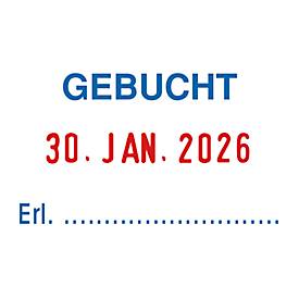 trodat Bürostempel 5430L, Datumsstempel mit 3 auswechselbaren Bürotexten