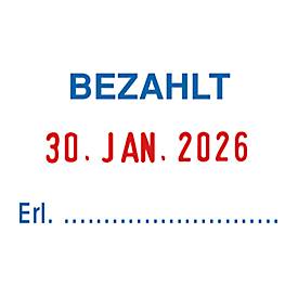 trodat Bürostempel 5430L, Datumsstempel mit 3 auswechselbaren Bürotexten