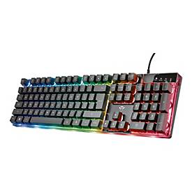 Trust GXT 835 Azor - Tastatur - hintergrundbeleuchtet - USB - QWERTZ - Deutsch