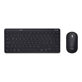 Trust Lyra - Tastatur-und-Maus-Set - Multi-Device - kabellos - Bluetooth, 2.4 GHz - QWERTZ