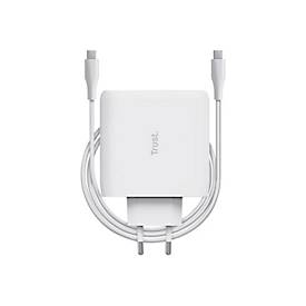 Trust Maxo - USB-C Netzteil - Wechselstrom 100-240 V - 100 Watt - Europa - weiß