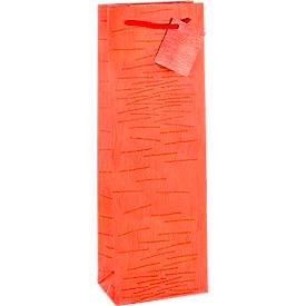TSI Geschenktasche Laura, für Flaschen, 12 x 8 x 36 cm, reißfest, 12er-Set farbsortiert