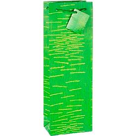 TSI Geschenktasche Laura, für Flaschen, 12 x 8 x 36 cm, reißfest, 12er-Set farbsortiert