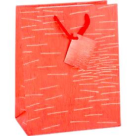 TSI Geschenktasche Laura, mittelgroß, 18 x 10 x 23 cm, reißfest, 12er-Set, farbsortiert