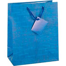 TSI Geschenktasche Laura, mittelgroß, 18 x 10 x 23 cm, reißfest, 12er-Set, farbsortiert