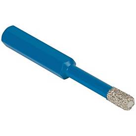 TYROLIT Fliesenbohrer DDT, Ø 6 mm, L 67 mm, HEX Schaft, Paraffinfüllung, Diamantbohrkrone für Keramik & Marmor