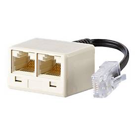 UAE - Netzwerkadapter - RJ-45 (W) zu RJ-45 (M) - 10 cm - Pearl White