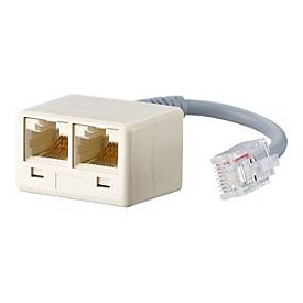 UAE - Netzwerkadapter - RJ-45 (W) zu RJ-45 (M) - 10 cm - Pearl White