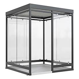 Überdachungssystem WSM Köln K2 b/c, B 2165 x T 2165 x H 2510 mm, als Bausatz oder fertig montiert, diverse Farben