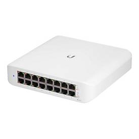 Ubiquiti UniFi Switch Lite USW-Lite-16-POE - Switch - managed - 16 x 10/100/1000 (8 PoE+) - Desktop, wandmontierbar - Po