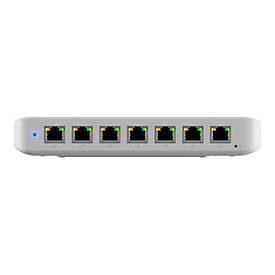 Ubiquiti UniFi Switch Ultra 210W - Switch - managed - 7 x 10/100/1000 (PoE+) + 1 x 10/100/1000 (PoE++) - Desktop, wandmo