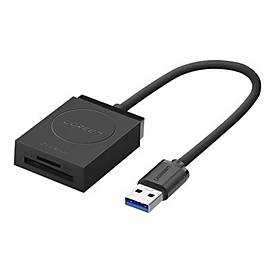 Ugreen - Kartenleser - 2 in 1 (MMC, SD, RS-MMC, microSD, SDHC, microSDHC, SDXC, microSDXC) - UHS Class 1 - USB 3.0