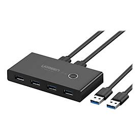 Ugreen - USB-Umschalter für die gemeinsame Nutzung von Peripheriegeräten - 4 x SuperSpeed USB 3.0 - Desktop