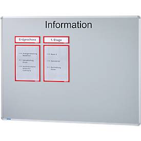 Ultradex Informationstafel "Information", Metall, magnethaftend, Wandmontage, inkl. Montagematerial, B 1500 x H 1200 mm, silbergrau RAL 9006