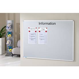 Ultradex Informationstafel "Information", Metall, magnethaftend, Wandmontage, inkl. Montagematerial, B 1800 x H 1200 mm, silbergrau RAL 9006