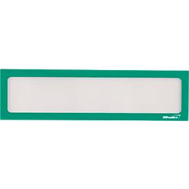 Ultradex Infotasche, magnetisch, für Überschriften, B 225 x H 60 mm, A4, grün