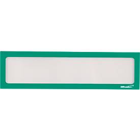 Ultradex Infotasche, magnetisch, für Überschriften, B 312 x H 60 mm, A3, grün