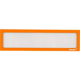 Ultradex Infotasche, magnetisch, für Überschriften, B 312 x H 60 mm, A3, orange