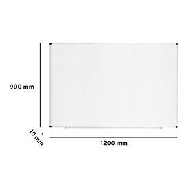 Ultradex Whiteboard economy, Hoch-/Querformat, emailliert, magnethaftend, Ablageschale, individuell bedruckbar, B 1200 x T 10 x H 900 mm