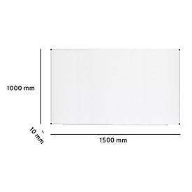 Ultradex Whiteboard economy, Hoch-/Querformat, emailliert, magnethaftend, Ablageschale, individuell bedruckbar, B 1500 x T 10 x H 1000 mm