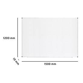 Ultradex Whiteboard economy, Hoch-/Querformat, emailliert, magnethaftend, Ablageschale, individuell bedruckbar, B 1500 x T 10 x H 1200 mm