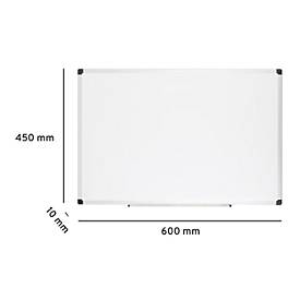 Ultradex Whiteboard economy, Hoch-/Querformat, emailliert, magnethaftend, Ablageschale, individuell bedruckbar, B 600 x T 10 x H 450 mm